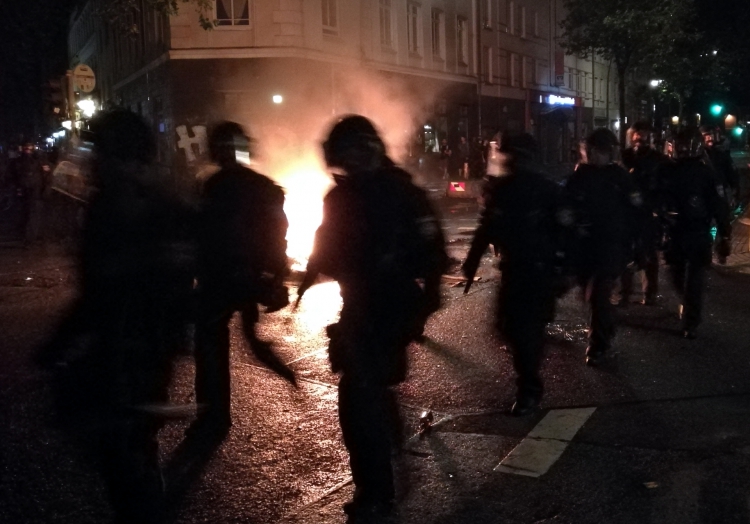 Randale in Hamburg in der Nacht auf den 08.07.2017, über dts Nachrichtenagentur