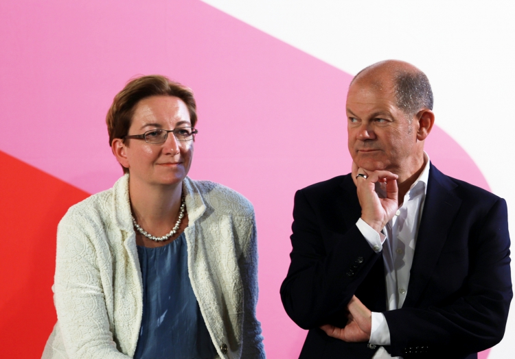 Klara Geywitz und Olaf Scholz, über dts Nachrichtenagentur