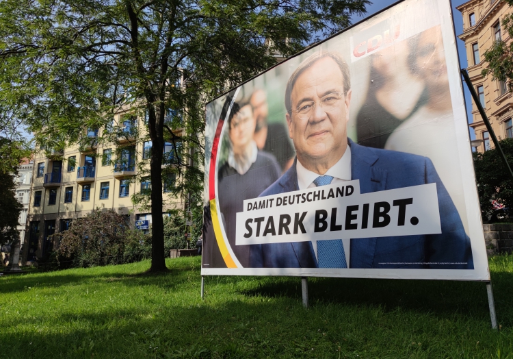 CDU-Wahlplakat mit Armin Laschet, über dts Nachrichtenagentur