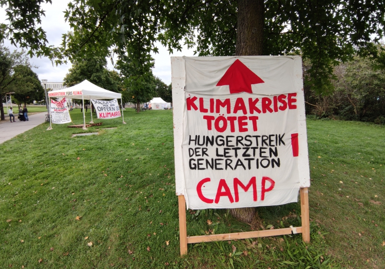 Hungerstreik-Camp, über dts Nachrichtenagentur