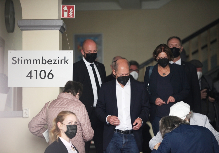 Scholz bei Stimmabgabe am 26.09.2021, über dts Nachrichtenagentur