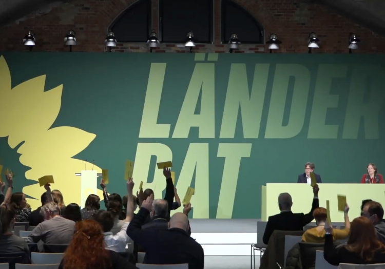 Kleiner Grünen-Parteitag am 17.10.2021, über dts Nachrichtenagentur