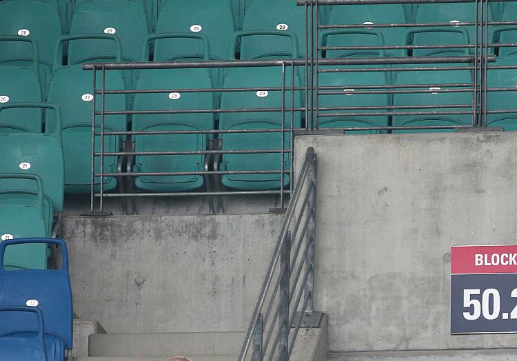 Leere Sitzplätze im Stadion von RB Leipzig, über dts Nachrichtenagentur