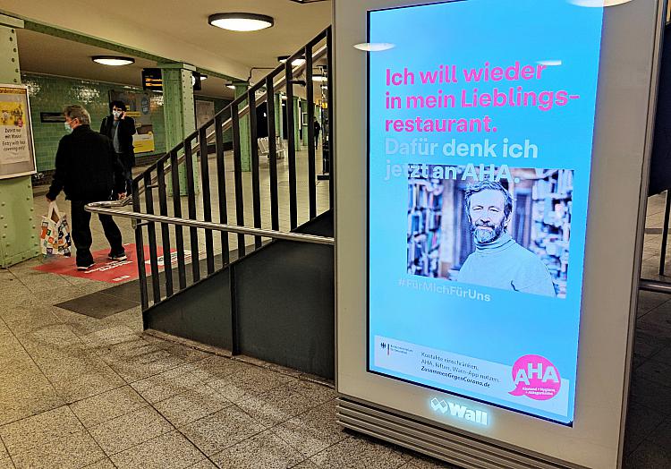Werbung für die AHA-Regeln, über dts Nachrichtenagentur
