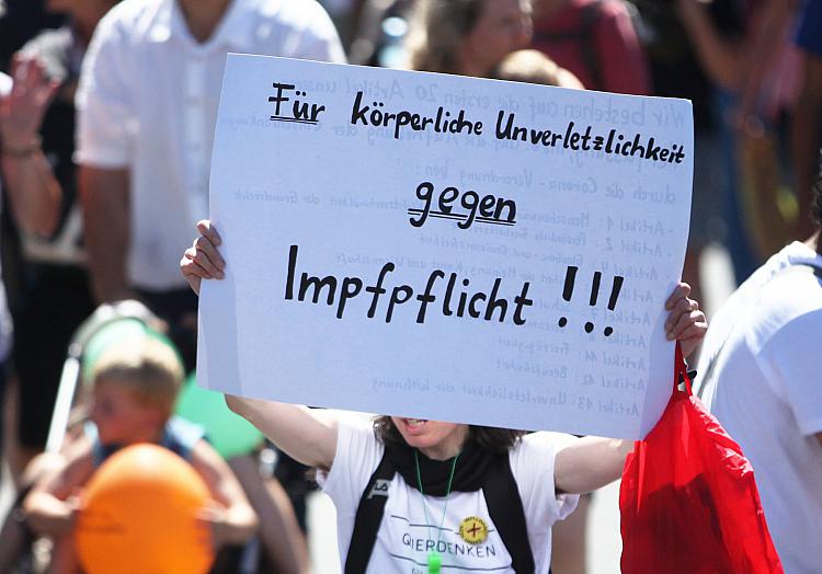Protest gegen Impfpflicht, über dts Nachrichtenagentur