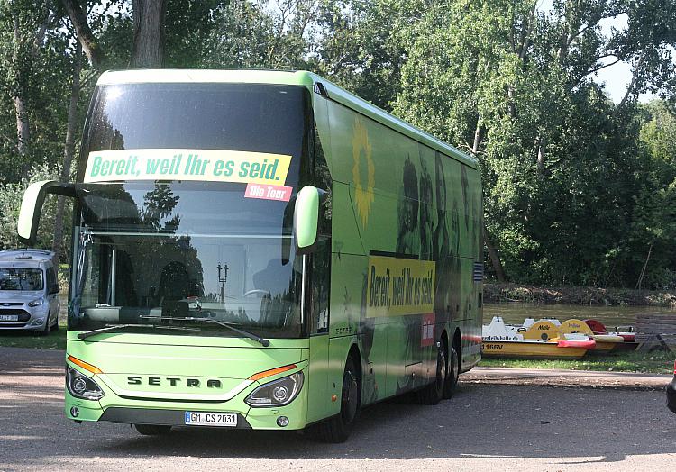 Grünen Wahlkampfbus, über dts Nachrichtenagentur