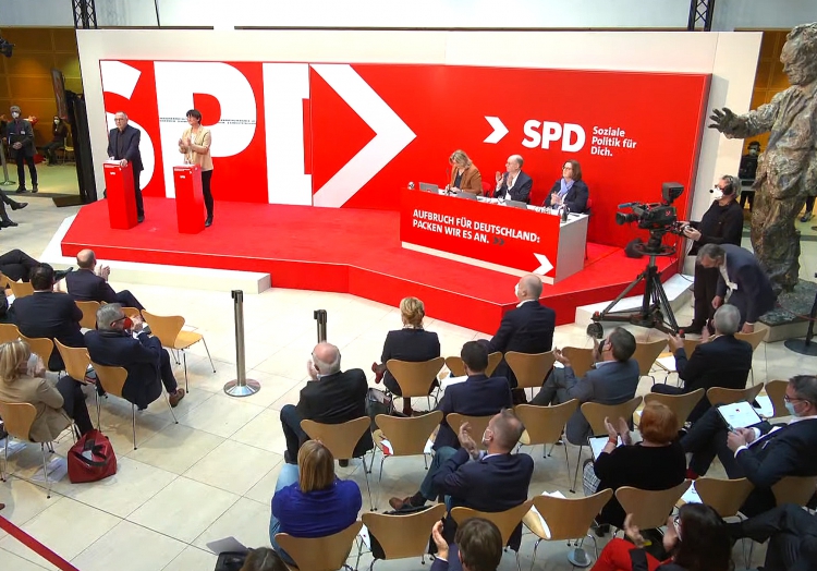 SPD-Sonderparteitag am 04.12.2021, über dts Nachrichtenagentur