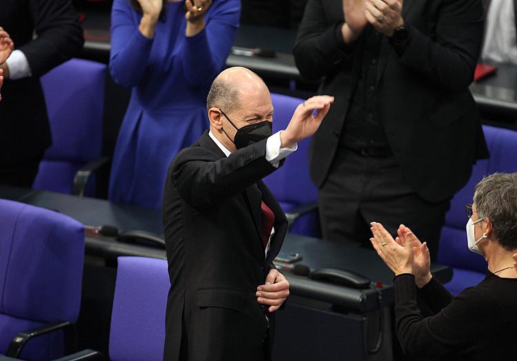 Olaf Scholz im Bundestag, über dts Nachrichtenagentur