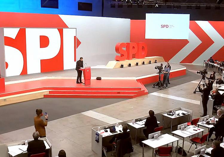 SPD-Parteitag am 11.12.21, über dts Nachrichtenagentur