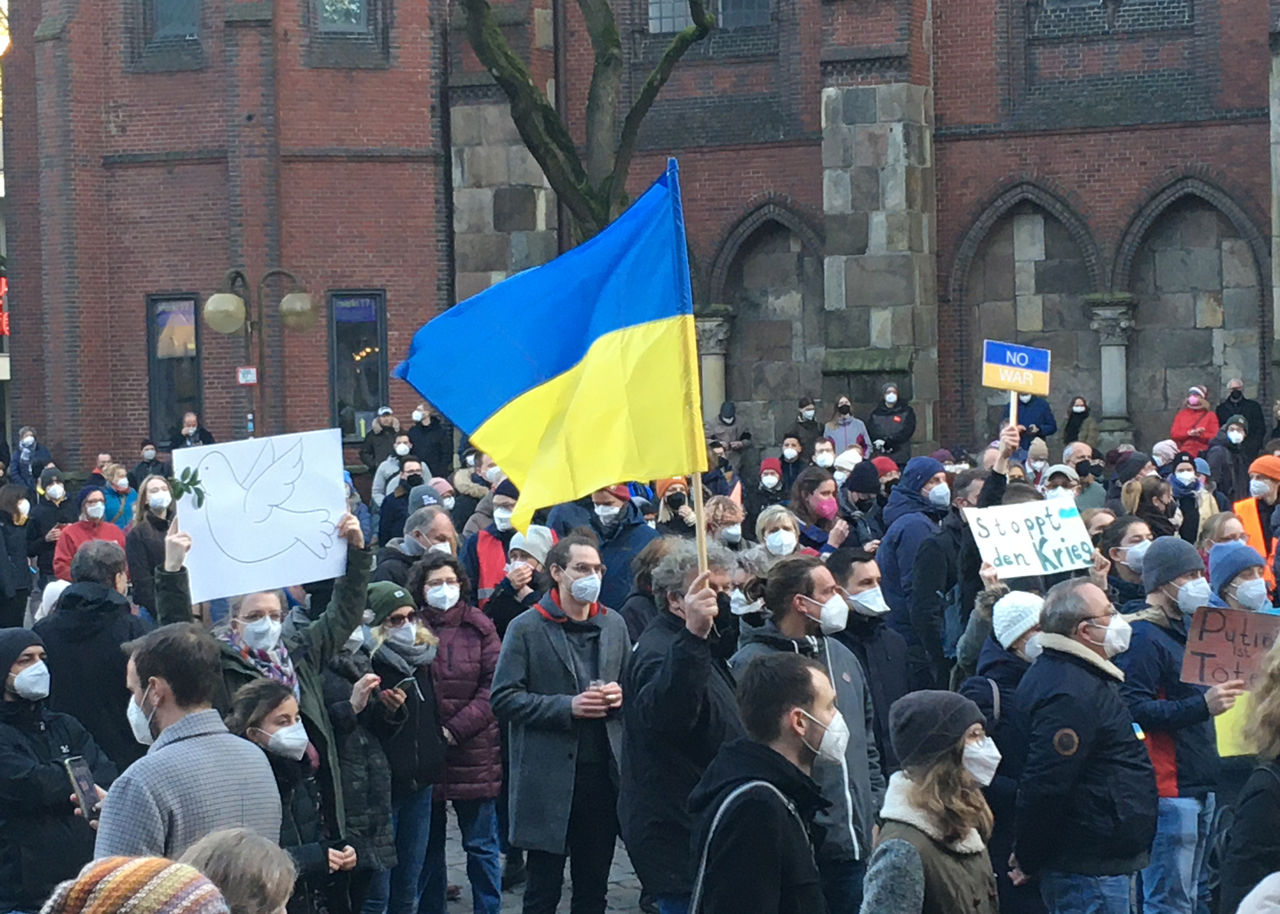 Oldenburg zeigt Solidarität mit der Ukraine – wie hier am vergangenen Sonntag.