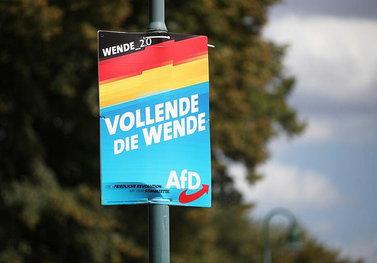 AfD-Plakat, über dts Nachrichtenagentur