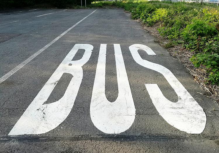 Leerer Bus-Parkplatz, über dts Nachrichtenagentur