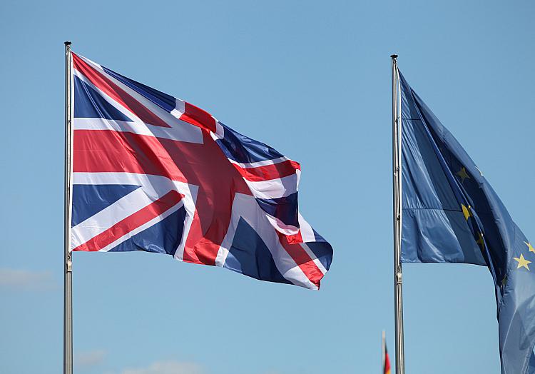 Fahnen von EU und Großbritannien, über dts Nachrichtenagentur