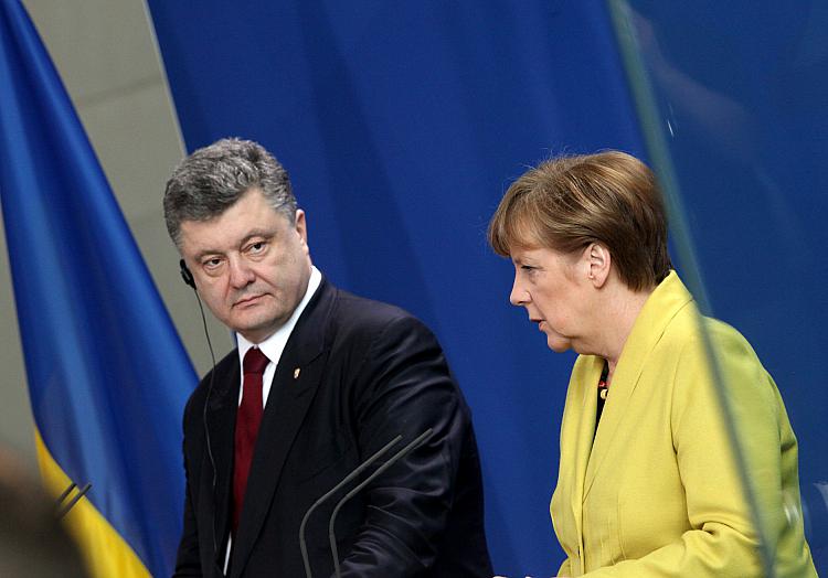 Petro Poroschenko und Angela Merkel, über dts Nachrichtenagentur