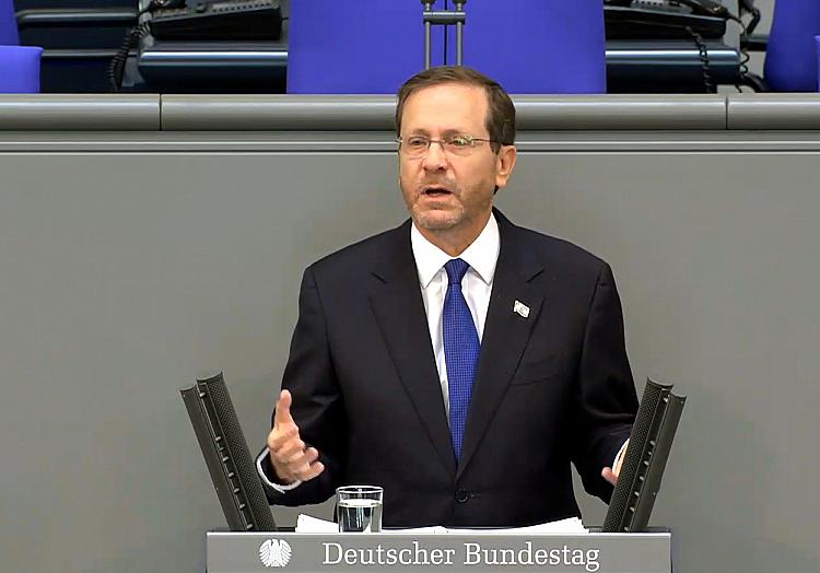 Jitzchak Herzog am 6.9.2022 im Bundestag, über dts Nachrichtenagentur