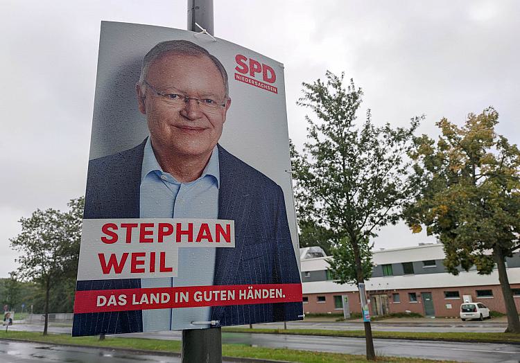 SPD-Wahlplakat zur Landtagswahl Niedersachsen 2022, über dts Nachrichtenagentur