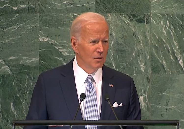 Joe Biden bei der UN-Vollversammlung am 21.09.2022, über dts Nachrichtenagentur
