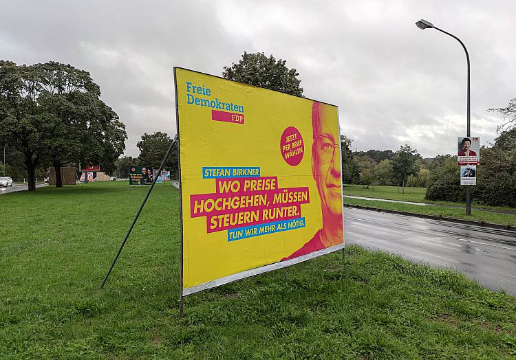FDP-Wahlplakat zur Landtagswahl Niedersachsen 2022, über dts Nachrichtenagentur