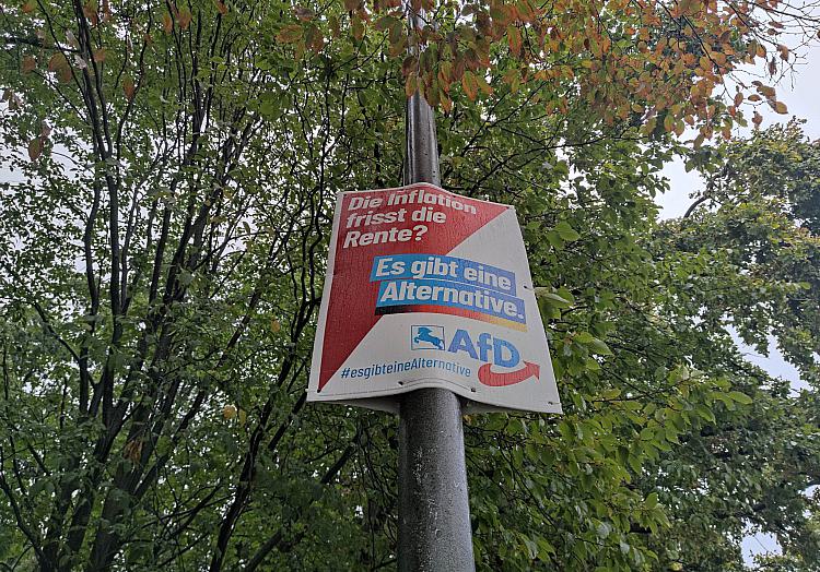 AfD-Wahlplakat zur Landtagswahl Niedersachsen 2022, über dts Nachrichtenagentur