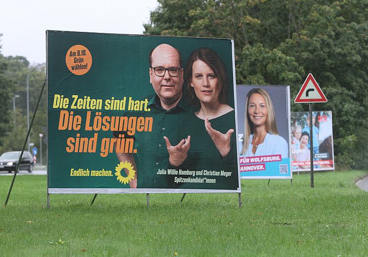 Wahlplakate zur Landtagswahl in Niedersachsen 2022, über dts Nachrichtenagentur