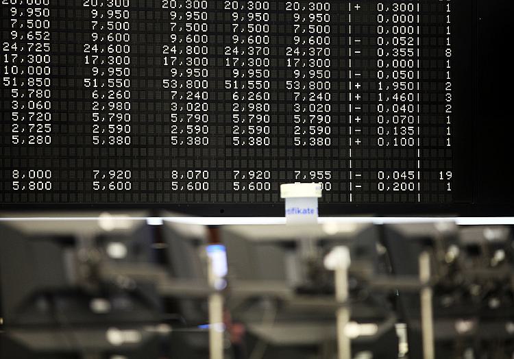 Anzeigetafel in der Frankfurter Börse, über dts Nachrichtenagentur