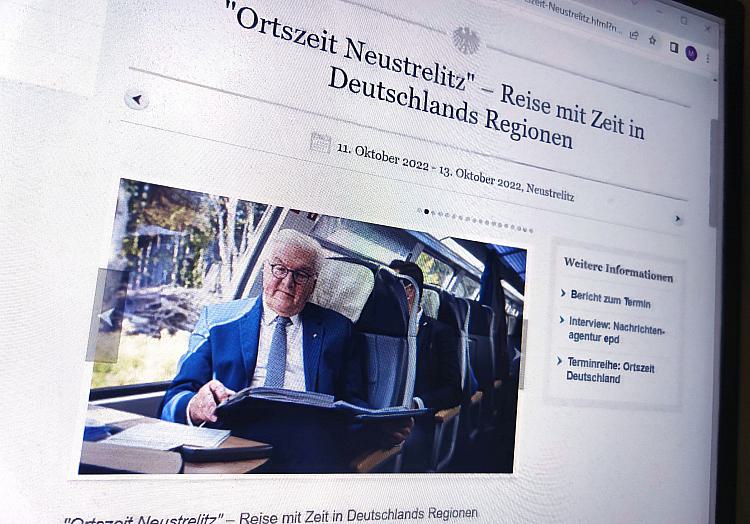 So veröffentlichte das Bundespräsidialamt das Steinmeier-Foto, über dts Nachrichtenagentur