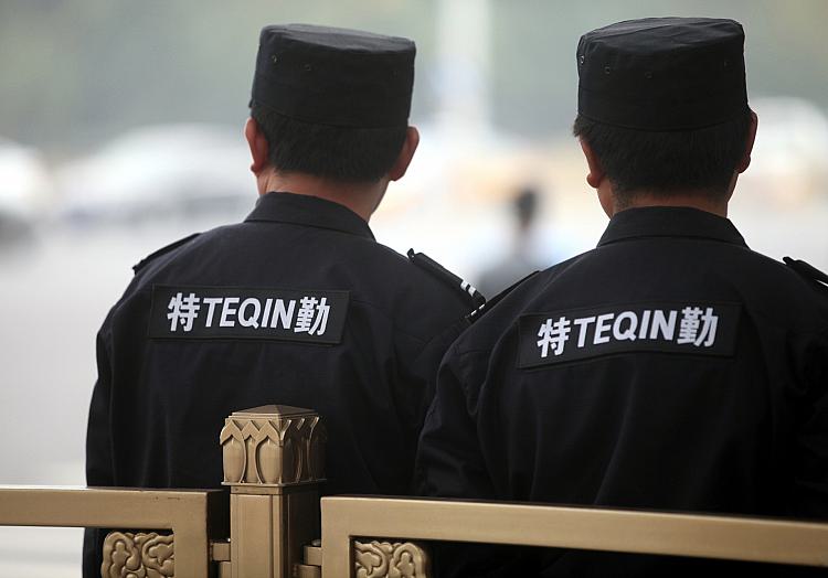Sicherheitskräfte in Peking, über dts Nachrichtenagentur