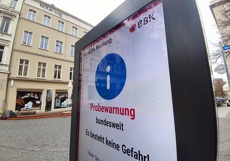 Bundesweiter Warntag am 08.12.2022, über dts Nachrichtenagentur