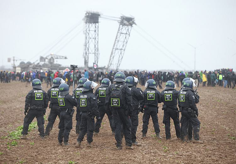 Demo bei Lützerath am 14.01.2023, über dts Nachrichtenagentur