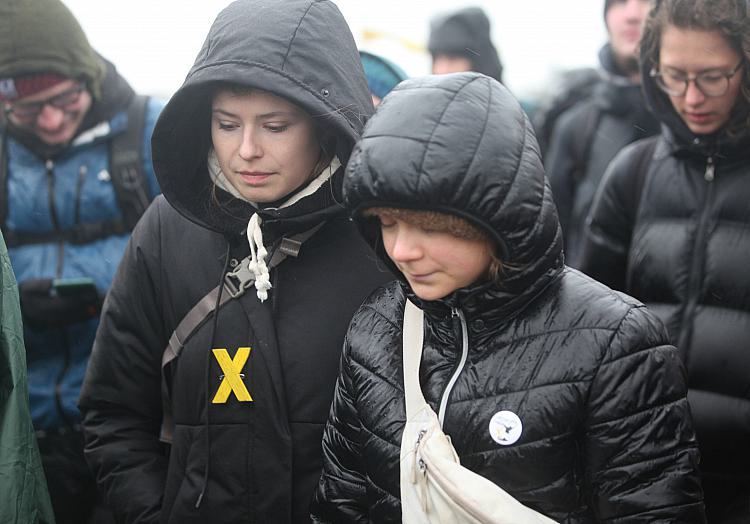 Luisa Neubauer und Greta Thunberg bei Demo bei Lützerath am 14.01.2023, über dts Nachrichtenagentur