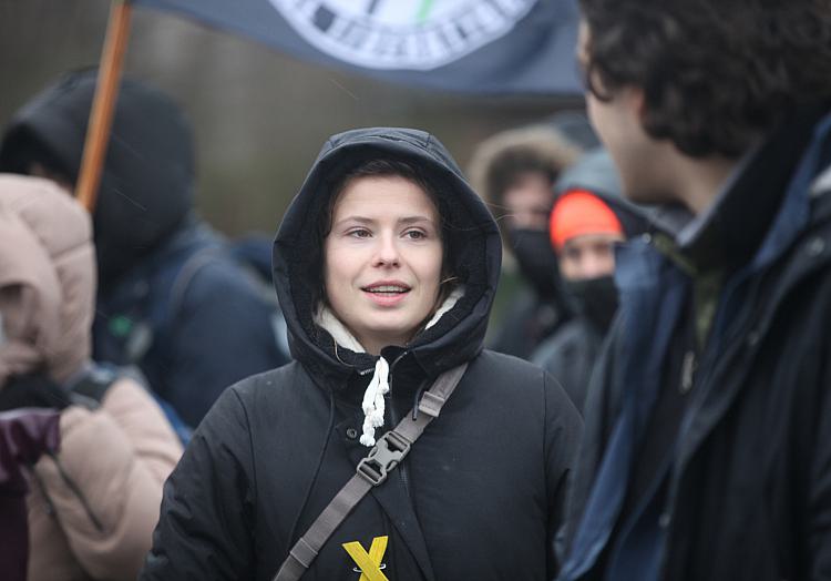 Luisa Neubauer bei Demo bei Lützerath am 14.01.2023, über dts Nachrichtenagentur