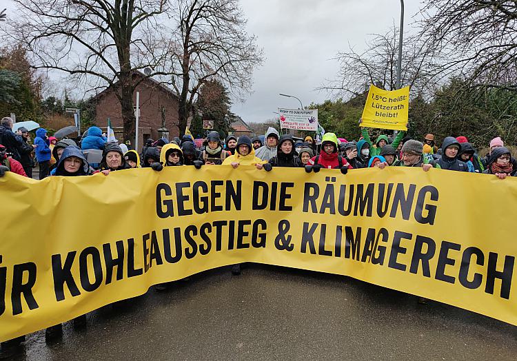 Demo bei Lützerath am 14.01.2023, über dts Nachrichtenagentur