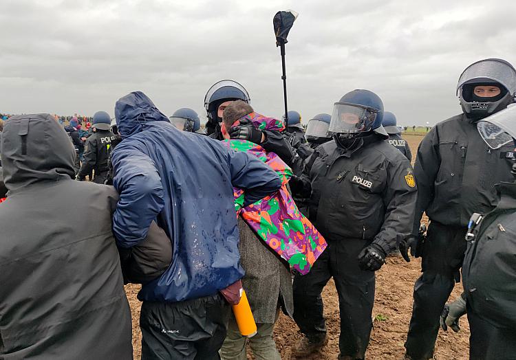 Demo bei Lützerath am 14.01.2023, über dts Nachrichtenagentur
