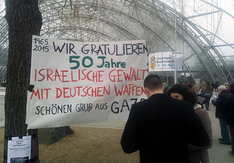 Anti-Israel-Protest vor der Leipziger Buchmesse, über dts Nachrichtenagentur