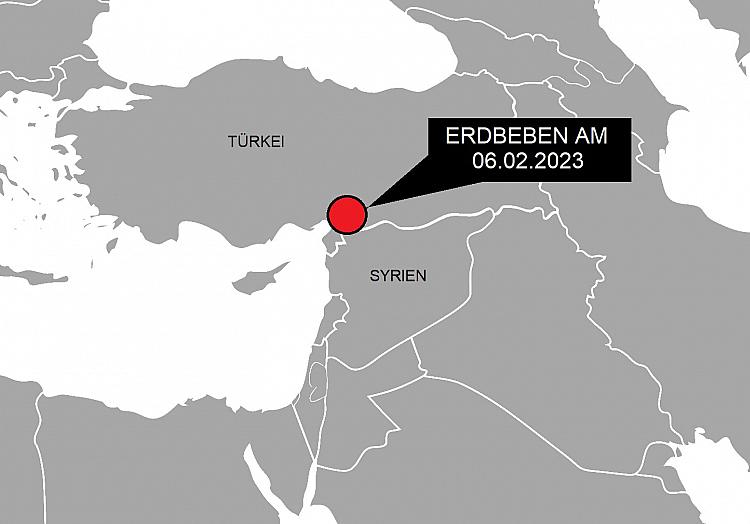 Erdbeben in der Türkei am 06.02.2023, über dts Nachrichtenagentur