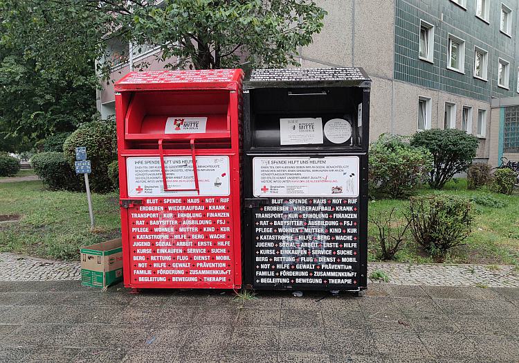 Sammelcontainer für Altkleider, über dts Nachrichtenagentur