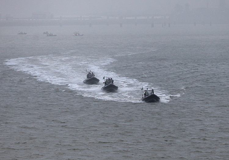 Kleinboote mit Einsatzkräften am Marinehafen Wilhelmshaven, über dts Nachrichtenagentur