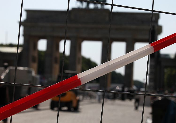 Absperrung vor dem Brandenburger Tor, über dts Nachrichtenagentur