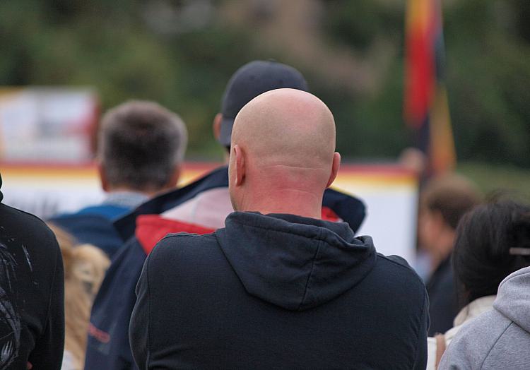 Rechtsradikaler bei Protest in Chemnitz, über dts Nachrichtenagentur