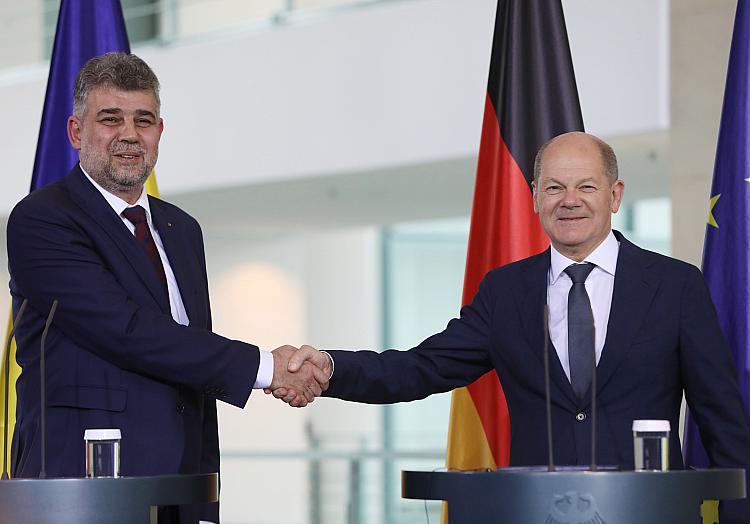 Ion-Marcel Ciolacu und Olaf Scholz am 04.07.2023, über dts Nachrichtenagentur