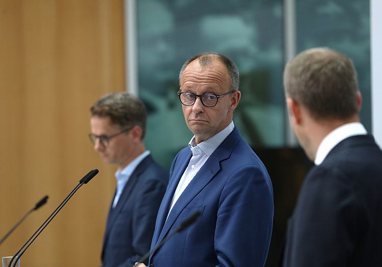 Carsten Linnemann, Friedrich Merz und Mario Czaja am 12.07.2023, über dts Nachrichtenagentur