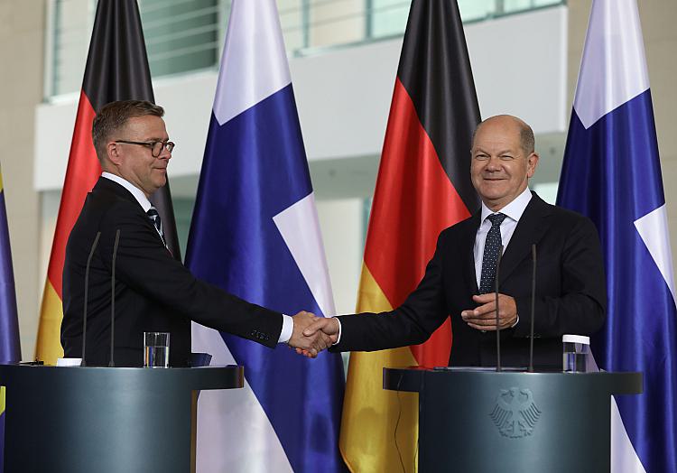 Petteri Orpo und Olaf Scholz am 14.07.2023, über dts Nachrichtenagentur