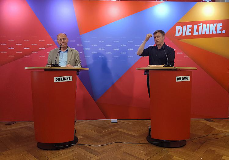 Gregor Gysi und Martin Schirdewan am 24.07.2023, über dts Nachrichtenagentur