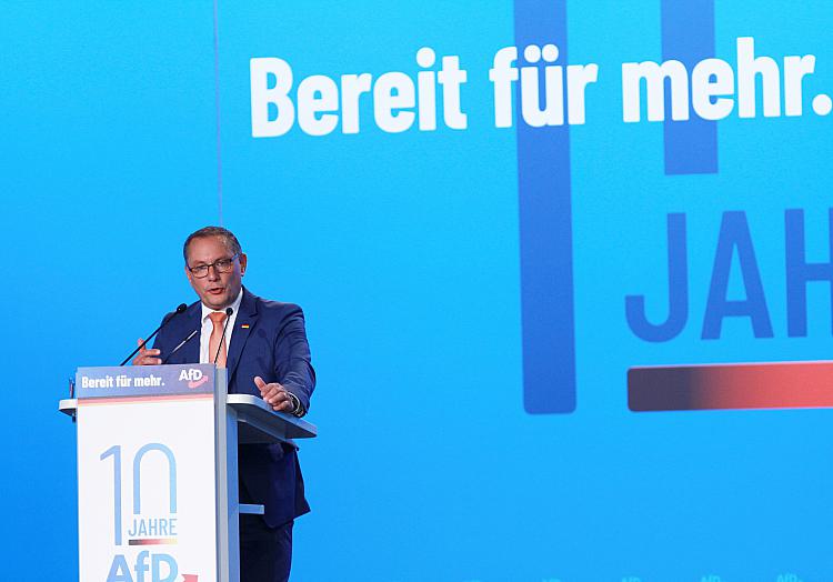 Tino Chrupalla auf AfD-Parteitag am 28.07.2023, über dts Nachrichtenagentur