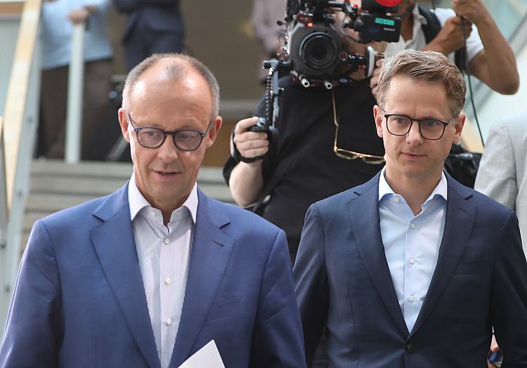 Friedrich Merz und Carsten Linnemann (Archiv), über dts Nachrichtenagentur