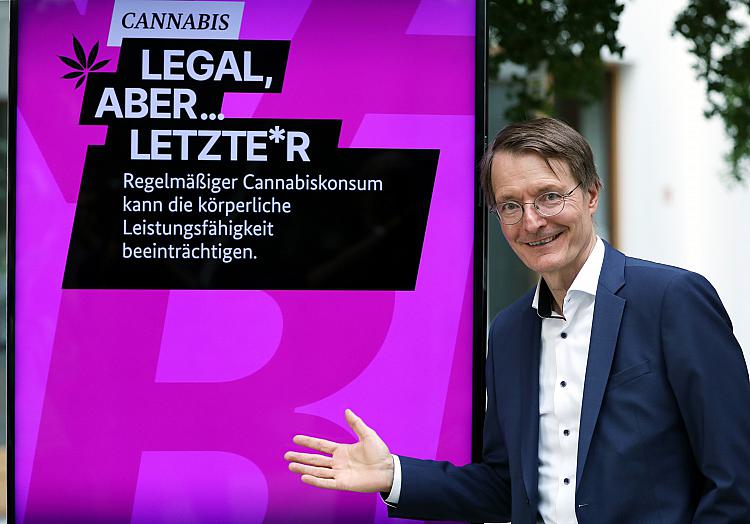 Karl Lauterbach bei der Vorstellung der Cannabis-Pläne im August 2023, über dts Nachrichtenagentur