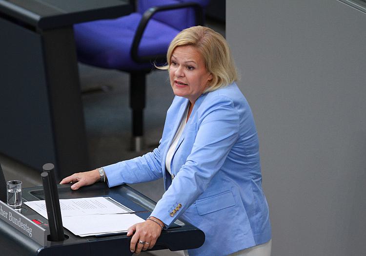 Nancy Faeser am 07.09.2023, über dts Nachrichtenagentur