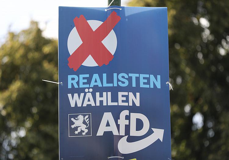 Wahlplakat der AfD zur Landtagswahl in Hessen 2023, über dts Nachrichtenagentur