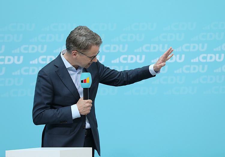CDU-Generalsekretär Linnemann bei Vorstellung des neuen Logos, über dts Nachrichtenagentur