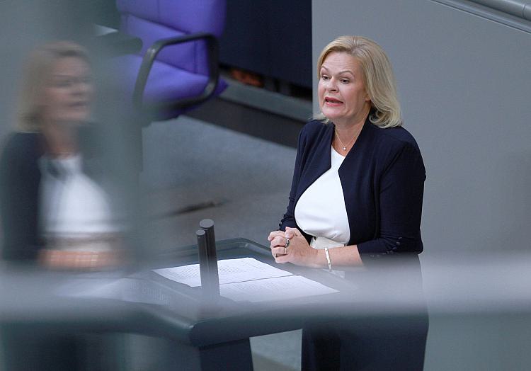 Nancy Faeser am 22.09.2023, über dts Nachrichtenagentur